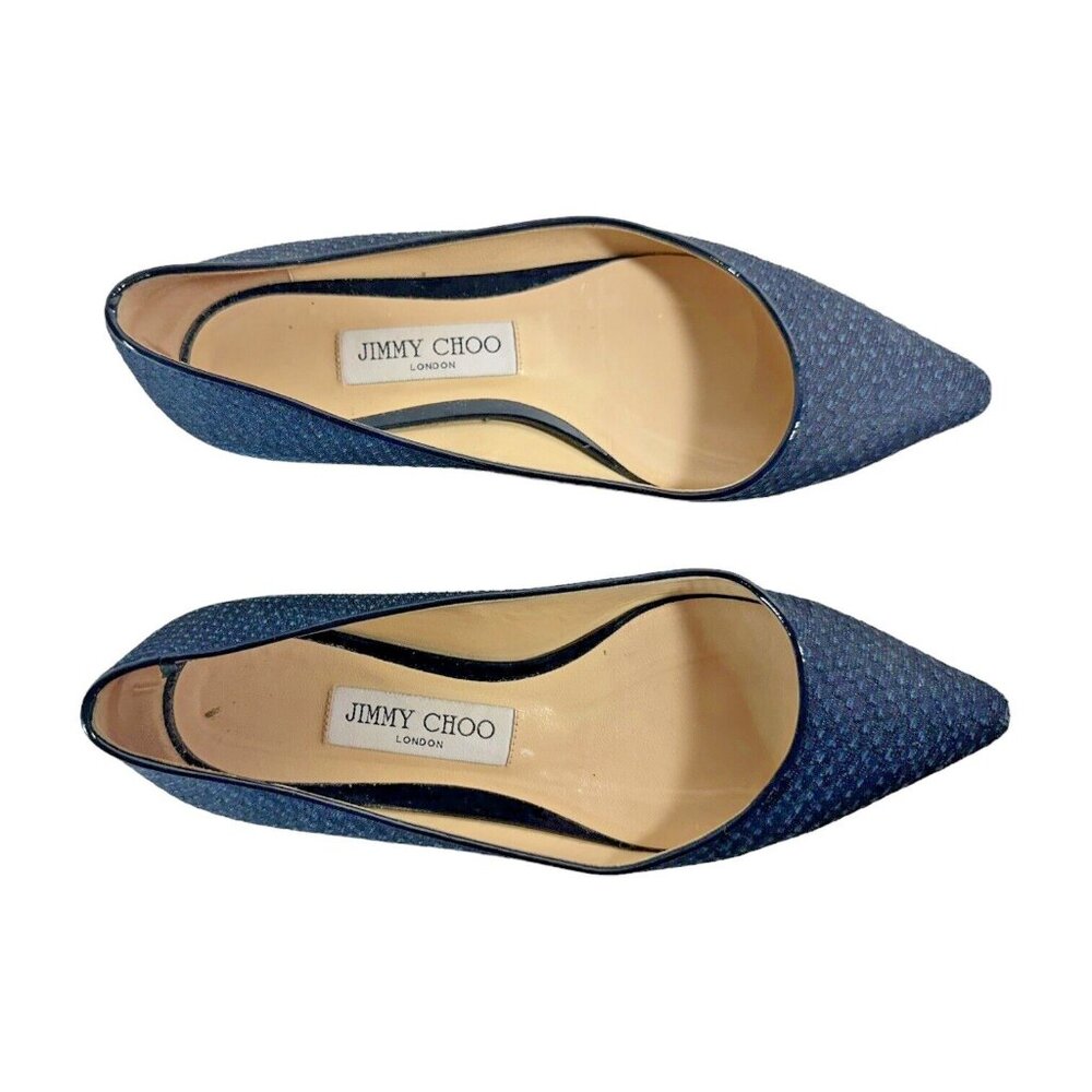 Jimmy Choo Size Eu 36 Us 6 Romy Python Print Deni… - image 4